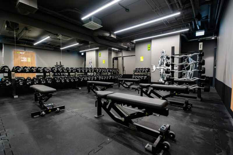 Тренажерні лави - силові станції Лава для жиму лежачи та вправ з гантелями